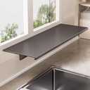 Window Sill Extender Plate, 23.6inch Carbon Steel Storage Shelf, Heavy Duty Countertop Extension Board with Magnetic Base for Kitchen Organization Storage (23.6x9.8in/60x25cm)