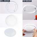 2pcs Round Ceiling Speaker Grill Covers for 6.5 Inch Speaker with Screws(White)