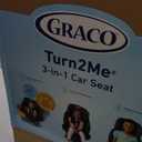 Graco Turn2Me 3-in-1 Rotating Convertible Car Seat, Cambridge, Featuring Headrest and Harness Adjust, Easy Installation and Steel Reinforced Frame