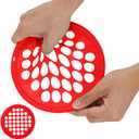 Hand Exercise Webs for Physical Therapy, Hand Grip Strengthener, Finger Exerciser, Portable Size, Latex Free, 7" Diameter (Medium-Red)