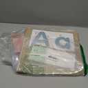 Blosssound 34 x 27 All About Letter Pocket Chart 103 ABC Flash Cards Letter of The Day Week Chart Alphabet Tracing Educational Wall Poster Teachers Homeschool Learning Activities(Brown)