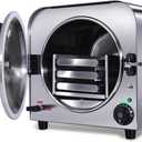 TR250E 14L Autoclave High Pressure Steam Machine for Dental Lab Salon 251.6F Professional Stainless Steel Equipment with 3 Trays and Pressure Gauge 900W