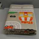 Kids Car Train Rug, 2'6" x 8' Boys Play Carpet, Floor Mat Playmat for Playroom Bedroom Kids Toddler RoomNon Slip Rug Backing (Grey, 2'6" x 8')