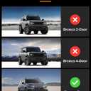 3W Cargo Liner Custom Fit for 2021-2025 2026 Ford Bronco 4 Door, All Weather TPE Heavy Duty Truck Car Mat Accessories Fit for Bronco Trunk Mat, Black (Not for Bronco Sport)