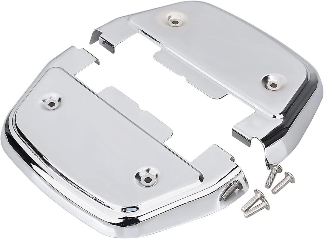 Chrome D-shaped Passenger Footboard Floorboard Covers for Harley Touring Street Road Glide Ultra Limited Softail Dyna