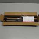 Style Selections Sema 48-in to 84-in Matte Black Steel Single Curtain Rod with Finials