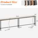SUPERJARE 102.3 Inch Sofa Table with 2 Power Outlets and USB-C Ports, 5.9 Inch Narrow Console Table with Storage, Extra-Long, for Entryway Hallway Couch Behind Sofa, Small Spaces, Oak, 5.9"d X 102.3"w X 29.7"h