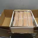 LAATOOREE Nightstands Set of 2, Small Side Table, Bedside Table with Fluted Door, Solid Wood Feet; Modern Mid-Century End Table for Bedroom, Small Space (Natural)