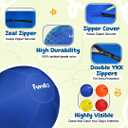 18" Herding Ball for Dogs,for Corgis, for Australian Shepherd, for Cattle, for Border Collie, for Blue Heelers & Other Medium to Large Dogs, Herding Dog Ball, Herding Dog Toys - Blue
