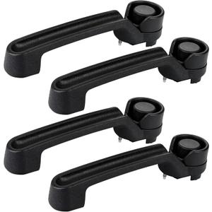 JDMON 4PCS Exterior Door Handles Replacement for Dodge Nitro 2007-2011, Jeep Wrangler 2007-2017, Liberty 2008-2012, Wrangler JK 2018 Replacement for 4589164AC 4589164AD 4589164AE 4589164AH 4589164AI