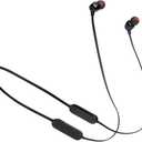 JBL Tune 125 - Bluetooth Wireless in-Ear Headphones with 3-Button Mic/Remote and Flat Cable - Black, Small