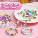 Halfic DIY Jewelry Making Kit, Over 300 Pcs Bracelet Making Bracelet Kit, DIY Craft Gift for Girls, Creative DIY Fashion Jewelry Crafting Gift