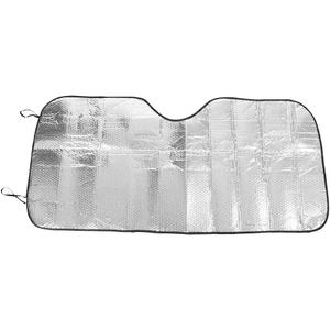 Car Sunshade, Universal Reflective Silver Aluminum Foil Auto Windscreen Sun Shade Heat Reflective Visor Front Window Visor Dashboard Cover 51 X 30