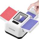 Automatic Card Shuffler|1-2 Deck Electric Card Shuffle Machine|Portable Rechargeable Batteries of Poker,Blackjack,Uno,Skip-Bo,Phase 10 More Playing Shuffler for Home Game,Travel