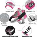 Dog Harness, No-Pull Reflective Dog Vest, Breathable Adjustable Pet Harness with Handle for Outdoor Walking - No More Pulling, Tugging or Choking (Fuchsia, X-Small (Pack of 1))