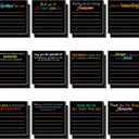 Yinder 24 Pcs Inspirational Sticky Notes Cute Motivational Sticky Notes Pad End of Year Employee Appreciation Gifts Bulk for Teacher Nurse Coworkers Office Supplies 3 x 3'' (Thank You,Black)