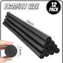 Kathfly 12 Pcs Floating Pool Noodles Foam Tube Floating Foam Tube Round Solid Noodle for Adults Swimming Craft Project(Black), approx. 1.5 x 35"