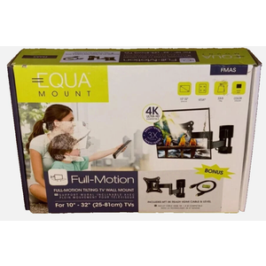 EQUA FULL MOTION TILTING TV WALL MOUNT BRACKET SWIVEL 10"-32" IN LED LCD NEW