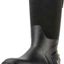Korkers Men's Neo Arctic Rubber Boots - Inuslated and Waterproof for the Extreme Cold - Includes Interchangeable All Terrain Sole - Size 12/ Black