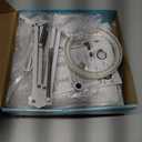 10X 30X Large Magnifying Glass with Light and Stand, 5-inch Lighted Magnifier, 72 LED 3 Color Modes Stepless Dimmable, Hands-Free Magnifying Glass Desk Lamp for Reading Craft Hobby Close Work White