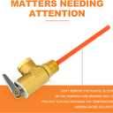 GASHER 1/2" NPT RV Water Heater Temperature & Pressure Relief Valve with Epoxy-Coated Probe, For Hot Water Heater Tanks