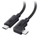 Cable Matters 20Gbps Right Angle USB C Cable - 6ft, Supports Up to [8K@30Hz / 4K@120Hz Video, 240W Charging, 20Gbps Data Transfer] 90 Degree USB C Cable, Right-Angle USBC to USBC Cord