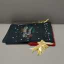 Wesnoy 10 Pcs Christmas Drawstring Gift Bags Bulk Reusable Fabric Gift Bags 12" x 18" Large Cloth Sacks Non Woven Christmas Gifts Wrapping Bag with Drawstring for Holiday Party Favors