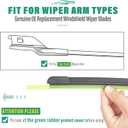 26" 16" Windshield Wiper Blades Replacement for Chevrolet Chevy Trax 2024 2025 Original Factory Quality Front Wipers Blade Set for My Car - (Pack of 2)