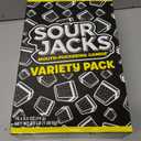 2 x SOUR JACKS, Sour Gummy Candy, Variety Pack, 75 0.5 oz Snack-Size Pouches, Watermelon, Blue Raspberry, and Assorted Fruit, Individually Wrapped, Fat Free, Gluten Free (EXP 08/17/26)