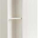 Furrow 22 in. W x 7 in. D White Wood Decorative Wall Shelf