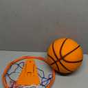 Silent Basketball and Hoop Set, Indoor Silent Basketball, 2025 Upgrade Quiet Foam Indoor Training Ball with Wall Mount Hoop, No Noise with Foldable Hoop, Ball Frame for Kids Teens Adult (No.5)