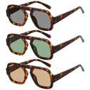 Jectieey Square Aviator Sunglasses Womens - Trendy Sun Glasses for Women Men UV Protection Lightweight Comfortable Shades