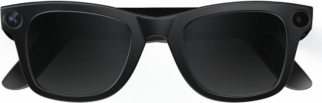 4K Camera Glasses, AI Smart Glasses with Real-Time Translation & Object Recognition,Pov Camera with 32GB Storage, Max 10Hrs Playtime | 2 Lens Set(clear&Black) for Outdoor,Work,Travel, Business - Black (Large)