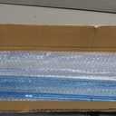 Mahjong Racks with Pushers 4PCS Set Majiang Tile Holder Acrylic Mahjong Racks Accessories and Gifts (Glitter Blue)
