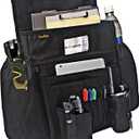 Car Front Seat Organizer - Car File Organizer, Passenger Seat Storage Bag Law Enforcement - Vehicle Storage with Dedicated Laptop Tablet Holder Cup Holder, Black