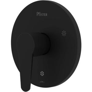 Pfister R89040B Pfirst Modern Valve Only Trim in Matte Black (1 Pack)