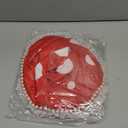 Mushroom Hat Renaissance Medieval Costume Cosplay Victorian Fairy Accessories with Bead Lace Brim Cap (Red)