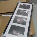 Giftgarden 4x6 Picture Frame Collage 4 Opening, 8x20 Frame Matted to Four 4x6 Photos with Mat for Wall Display, Black