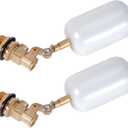 Float Valve 3/4 inch, Brass Water Float Valve with Adjustable Arm, Float Ball Valve Automatic Fill and Water Level Control for Water Trough,Fountains,Water Tank,Ponds,Pool,Aquariums