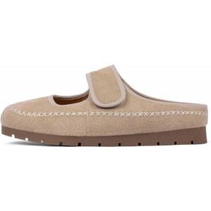 Mules for Women Mary Jane Flats Womens Clogs Slippers Slides Walking Casual Office Shoes (9.5, Khaki)