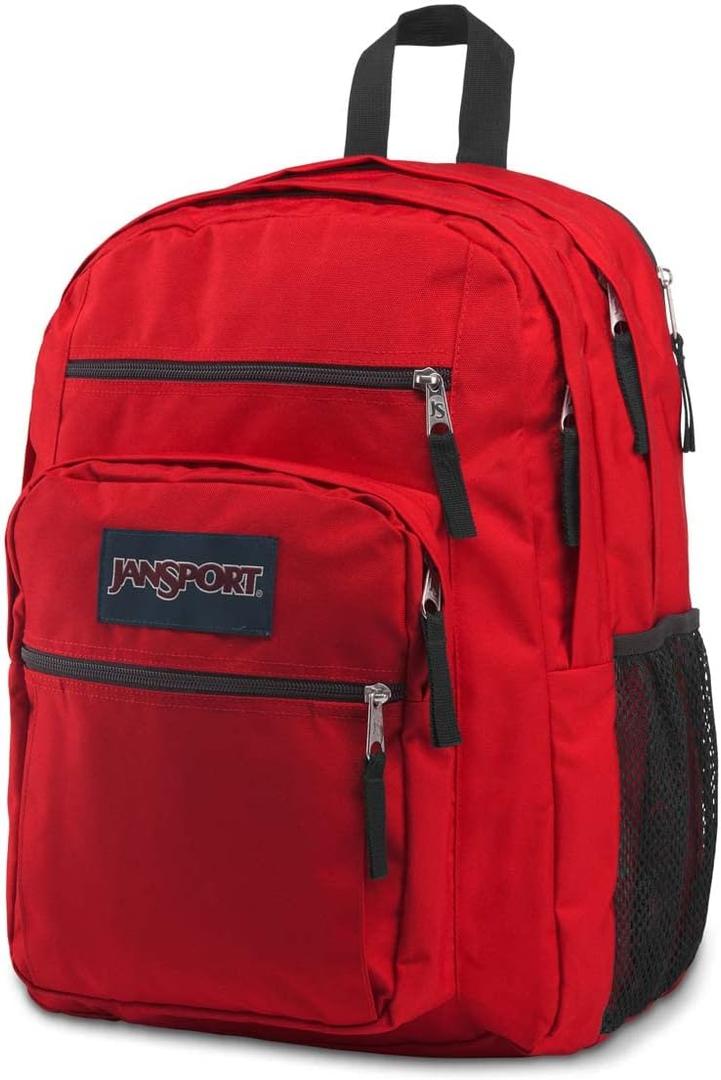 JanSport Laptop Backpack - Computer Bag with 2 Compartments, Ergonomic Shoulder Straps, 15 Laptop Sleeve, Haul Handle - Red Tape (One Size)