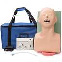 LVCHEN Intubation Manikin Teaching Model, 110V Adult Airway Management Trainer Tracheal Intubation Training Simulator Model, Science Lab Education Training