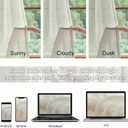 Natural Linen Beige Sheer Curtains 96 Inches Long for Living Room Farmhouse Rod Pocket Back Tab Light Filtering Soft Natural Linen Semi Privacy Sheer Window Drapes for Bedroom 8 FT Tall 60x96 2 Panels