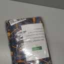 Poedist 4 Pcs Bathroom Shower Curtain Set,Bathroom Sets with Rugs(Bath Mat,U Shape and Toilet Lid Cover Mat) and 12 Hooks,Honeycomb Marble Grey Black