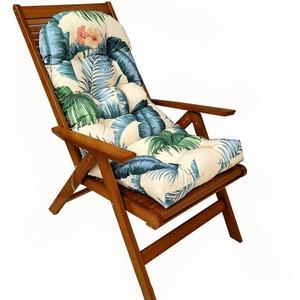 Srutirbo Rocking Chair Cushion, High Back Patio Cushions 44x19 inch, Waterproof Indoor/Outdoor Furniture Chair Cushions Pads with Straps, Seasonal All Weather Replacement (Leaf)