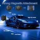 Tracking Devices for Cars Hidden, 2 Pack GPS Tracker for Vehicles Mini Portable GPS Tracker for Cars Splashproof for iOS Find My (iOS Only), No Monthly Fee Subscription No SIM Card Required-Black