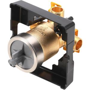 R10000-UNBXHF Universal Shower Valve Body Replacement Delta Faucet R10000 UNBXHF MultiChoice Rough-In Valve Bathtub and Shower Valve Body, Fits Single or Dual Function Delta Faucet Trim Set