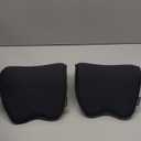Crofy 2-Pack Car Neck Pillow, Softness Car Headrest Pillow for Driving with Adjustable Strap, 100% Memory Foam and Breathable Removable Cover, Comfortable Ergonomic Design, Black