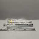 YENUO Full Extension Drawer Slides Side Mount 10 12 14 16 18 20 22 24 Inch Ball Bearing Dresser Cabinet Kitchen Rails Track Guide Glides Runners Heavy Duty 100 Lb (White-Basic - 1 Pr,20 Inch)