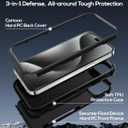 Heavy Duty for iPhone 15 Pro Max Case - Compatible with MagSafe Shockproof Protective Rugged Magnetic Men Military Grade Shock Drop Proof Phone Cover Funda for Apple 15 Promax Case, Black